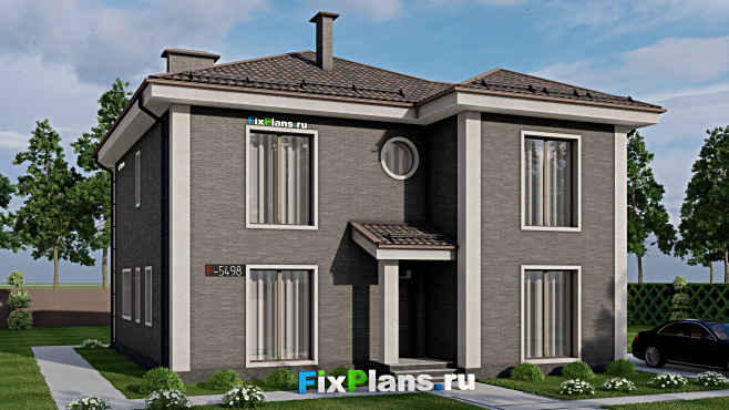 Проект двухэтажного дома F-5498